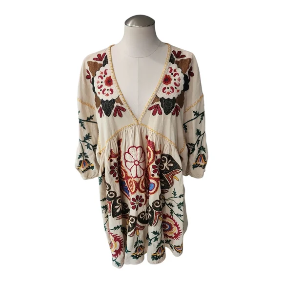Zara | Dresses | Zara Boho Embroidered Peasant Tunic Dress Size S Linen Cotton Blend | Poshmark Zara | Dresses | Zara Boho Embroidered Peasant Tunic Dress Size S Linen Cotton Blend | Poshmark